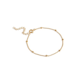 Enamel - Beaded Chain armbånd i forgyldt sølv