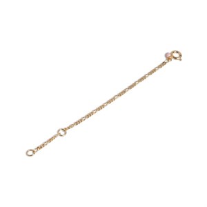 Enamel - Figaro Anklet Extender Chain forlængerled i forgyldt sølv