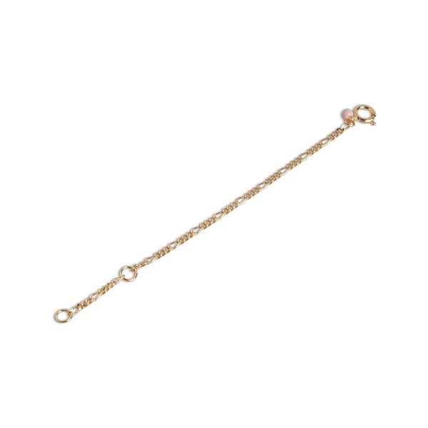 Billede af Enamel - Figaro Anklet Extender Chain forlængerled i forgyldt sølv