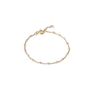 Enamel - LOLA TROPICAL armbånd 18kt. forgyldt sølv B66G