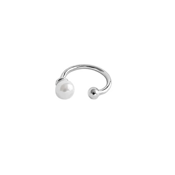 ByBirch - EAR cuff i sterlingsølv m. perle**