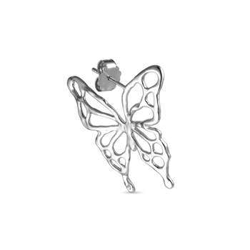 Butterfly ørering i blank sølv BE-HS23-S