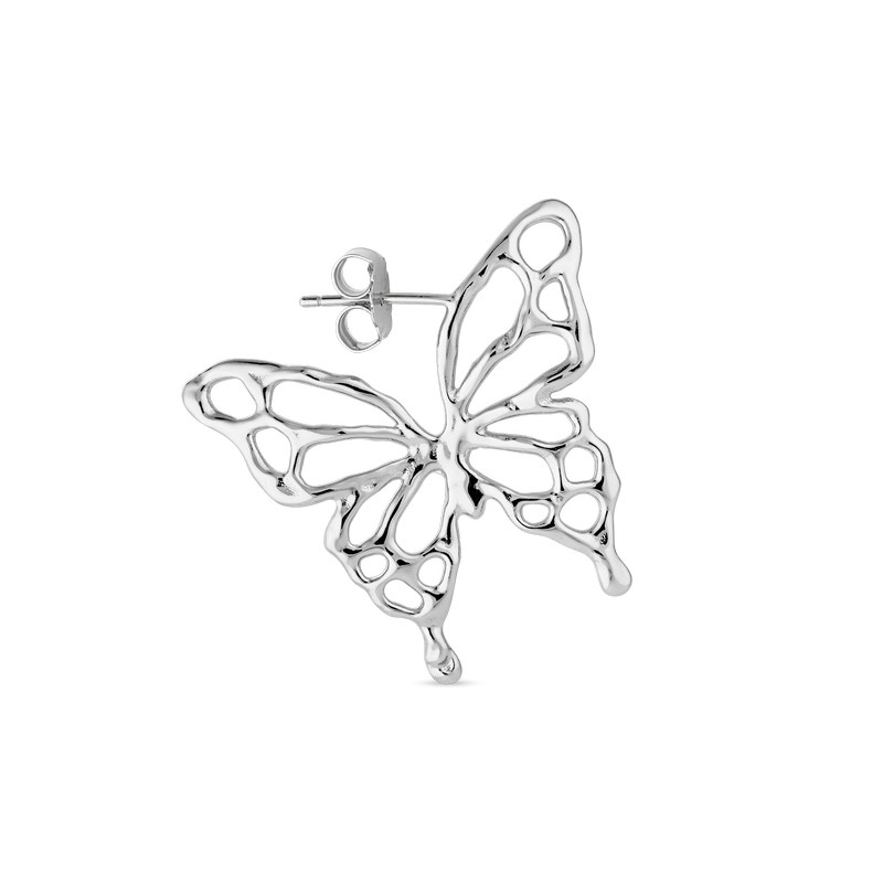 Butterfly ørering i blank sølv BE-HS23-S