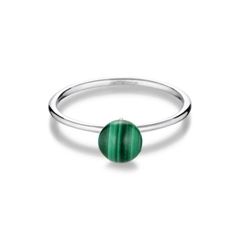 Jane Kønig Bermuda Malachite ring i sølv BR002-SS22-S 2