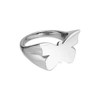 Butterfly Signet ring i sølv BSR-HS23-S 3