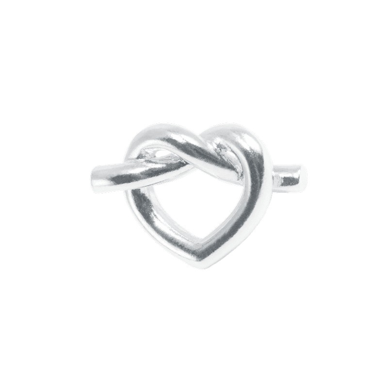 Tied Heart Stud i sølv fra Jane Kønig