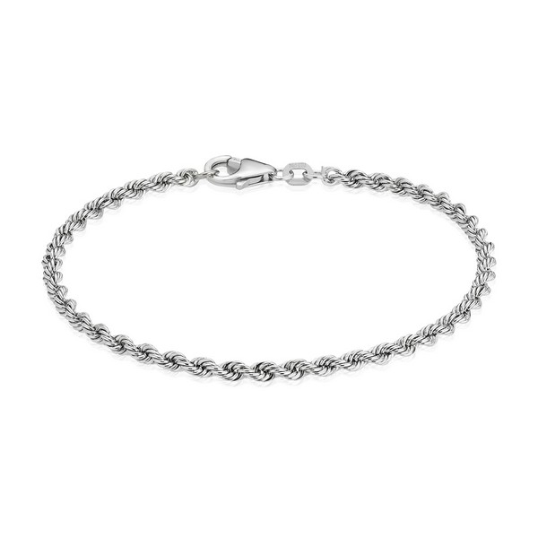 Cordel sølv armbånd - 18,5 cm-3,2 mm