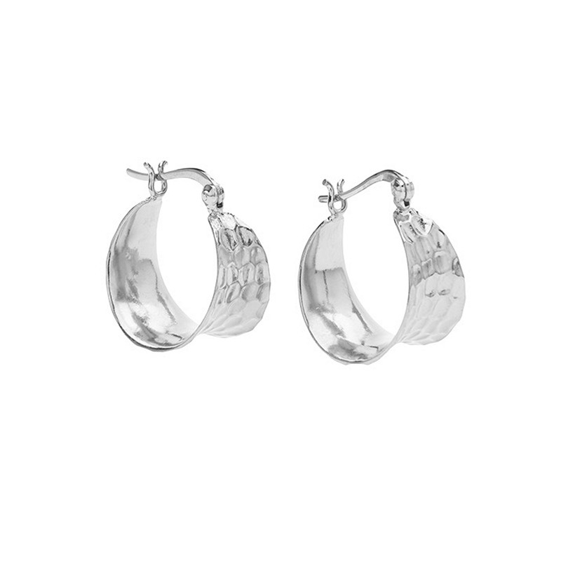 Pico - Cleo Petit Hoops i forsølvet messing N01013-FS