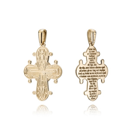 Dagmarkors i 8-14 karat guld - 20x17 mm