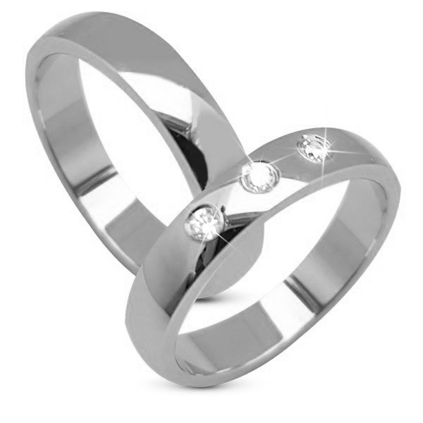 Aagaard Vielsesringe i 9-14kt hvidguld m 0,09ct TW/SI