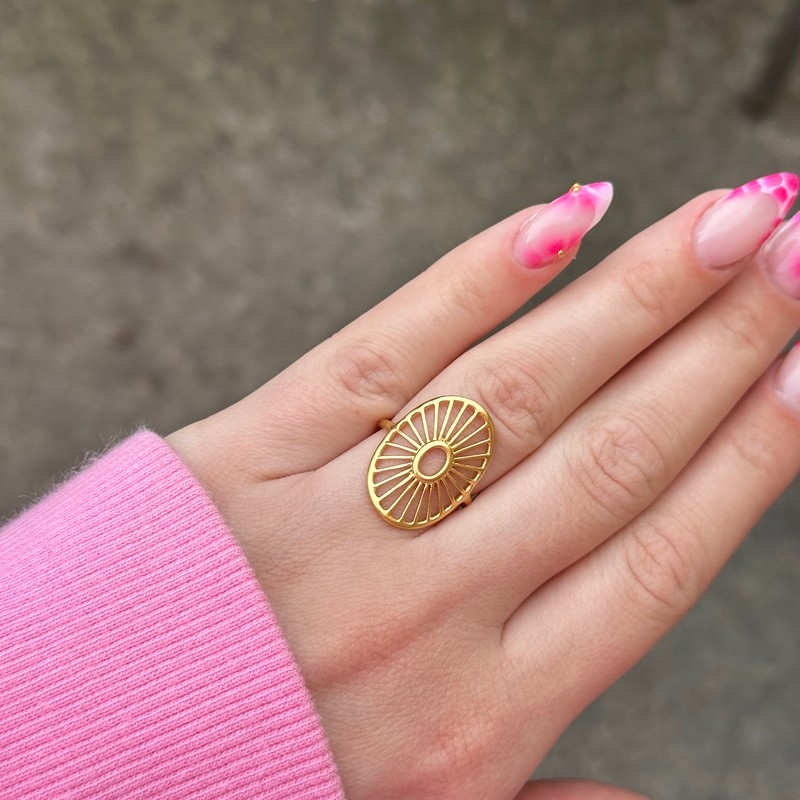 Daylight Signature ring i forgyldt sølv fra Pernille Corydon 2