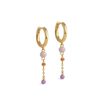 Lola Bold BLUSH øreringe i forgyldt sølv af Enamel