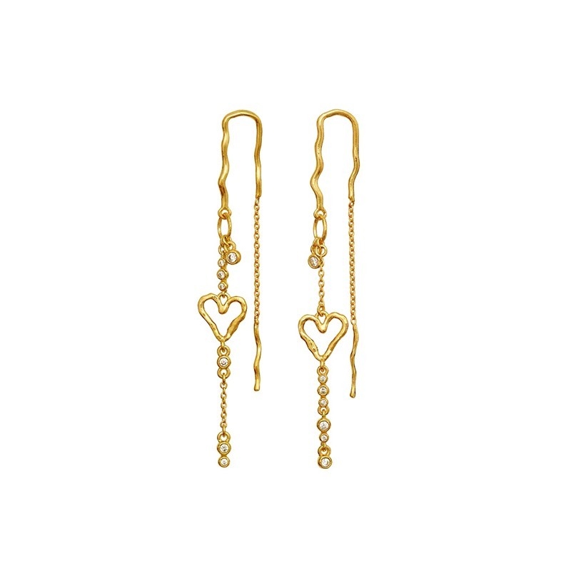 Eliori Twinkle øreringe i forgyldt sølv fra Maanesten