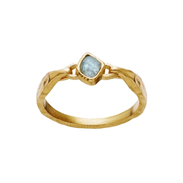 Emmalou ring m akvamarin fra Maanesten | 4785a