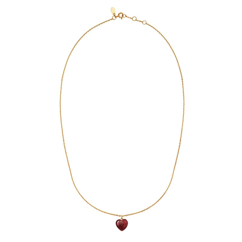 Esma Heart halskæde i forgyldt sølv fra Maanesten 2