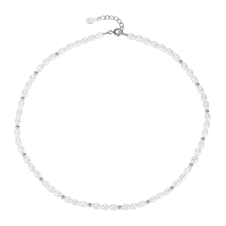 MerlePerle - Halskæde sølv m perler MPN-10724S