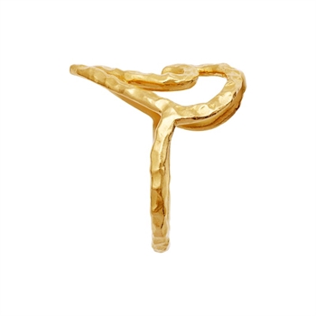 Maanesten Felicity Ring forgyldt sølv