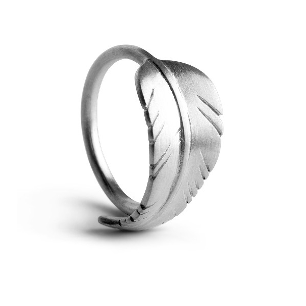 Billede af Jane Kønig - Leaf ring i sølv - Str 50