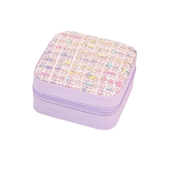 Smykkeskrin i bouclé i Lavendel