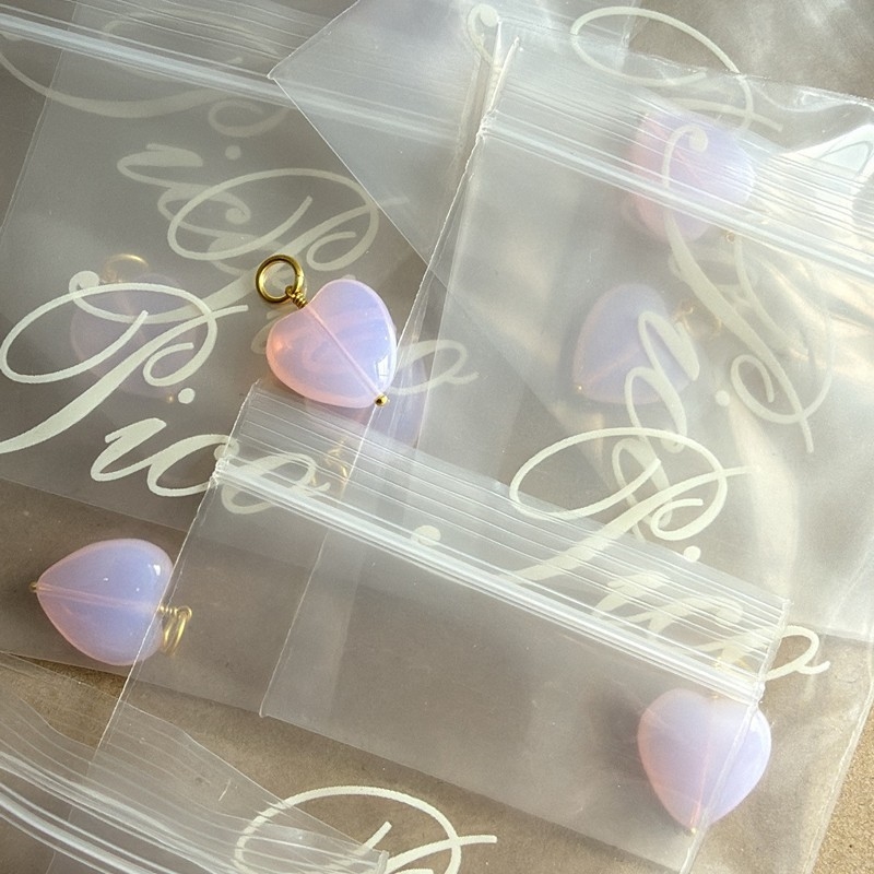 French Grande Heart vedhæng i soft rose fra Pico