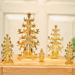 H.C. Andersen Julepynt - Grantræ i forgyldt - Mini