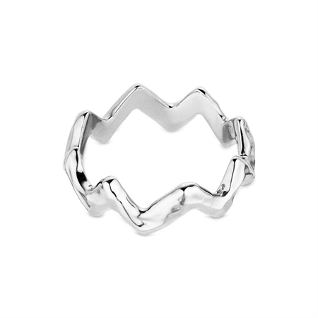 Jane Kønig Heartbeat ring i sølv HR-SS23-S