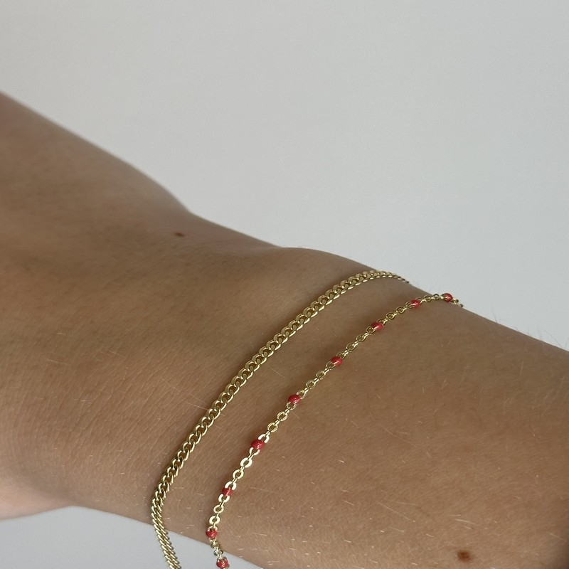 Jeberg Baby Saga armbånd i forgyldt sølv 44250-16