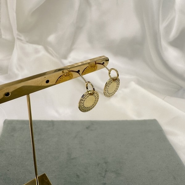 Joanli Nor - øreringe forgyldt m. zirkonia