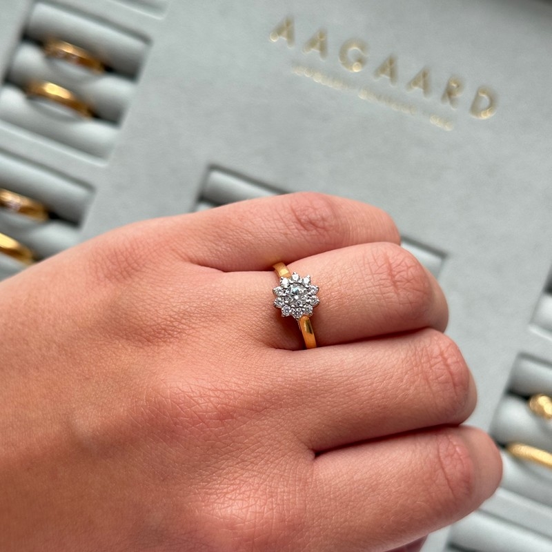 Aagaard forlovelsesring m 0,52 ct lab-grown diamanter