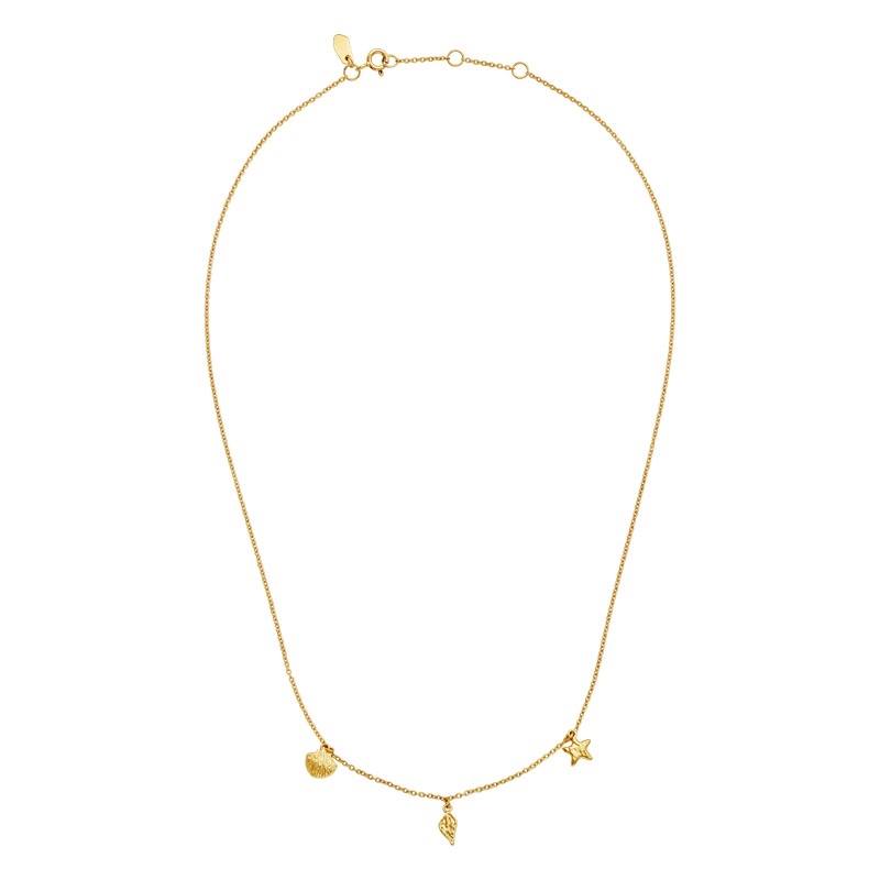 Maanesten Iluka Halskæde i 18kt. forgyldt sølv