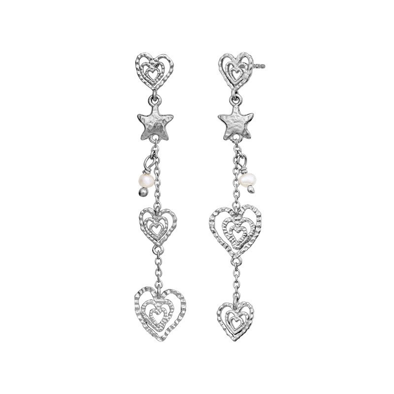 Irena sølv øreringe fra Maanesten 3