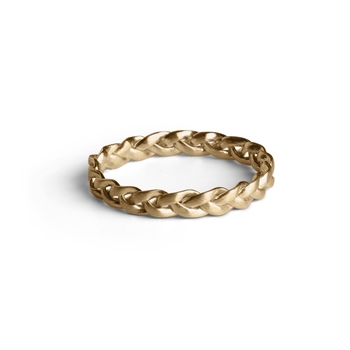 Small Braided ring i forgyldt sølv fra danske Jane Kønig