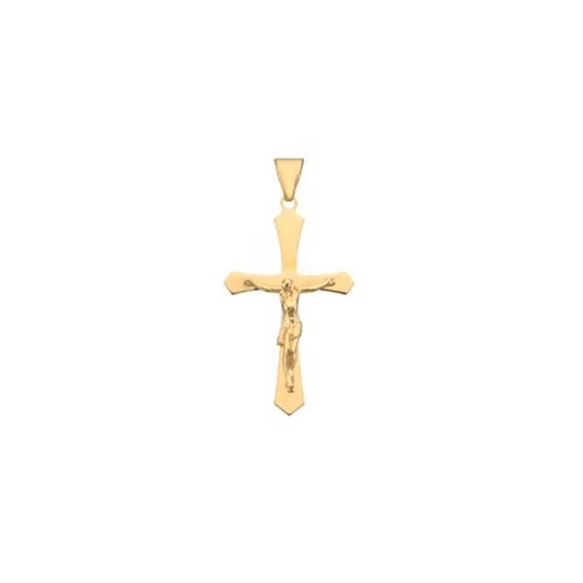 Kors guldvedhæng med Jesus i 8-14 karat - Small