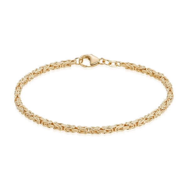 Billede af Kongekæde 14 kt. guld armbånd - 23 cm-3,20mm