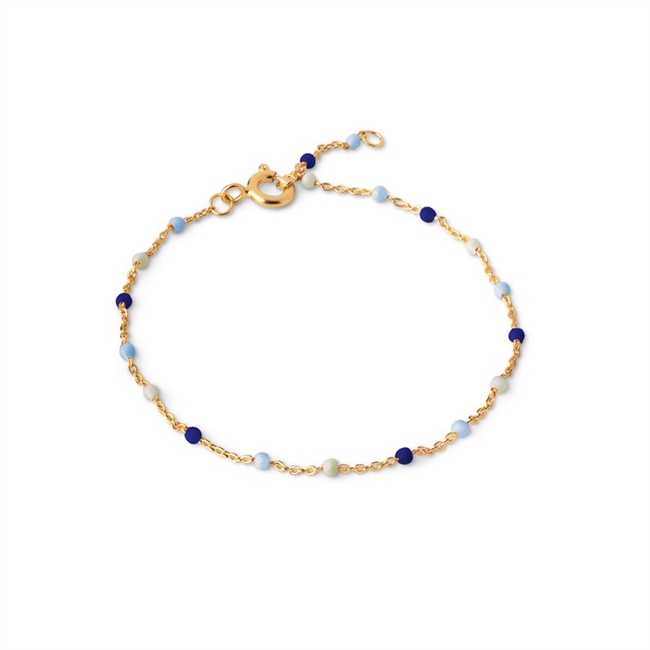 Enamel - Lola MARINE armbånd i forgyldt B66G-Marine