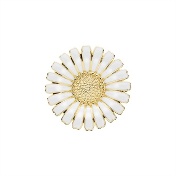 Lund Copenhagen - Marguerit Broche / vedhæng i forgyldt sølv (36mm)