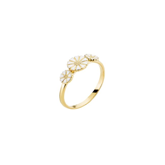 Marguerit ring i forgyldt af Lund Copenhagen 907075-3-M