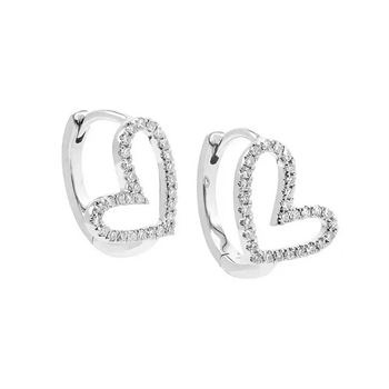 MerlePerle Emma hoops i sølv ME-231-S