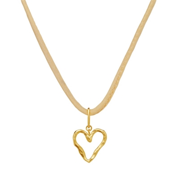 Maanesten Misa Choker i forgyldt sølv 2738A