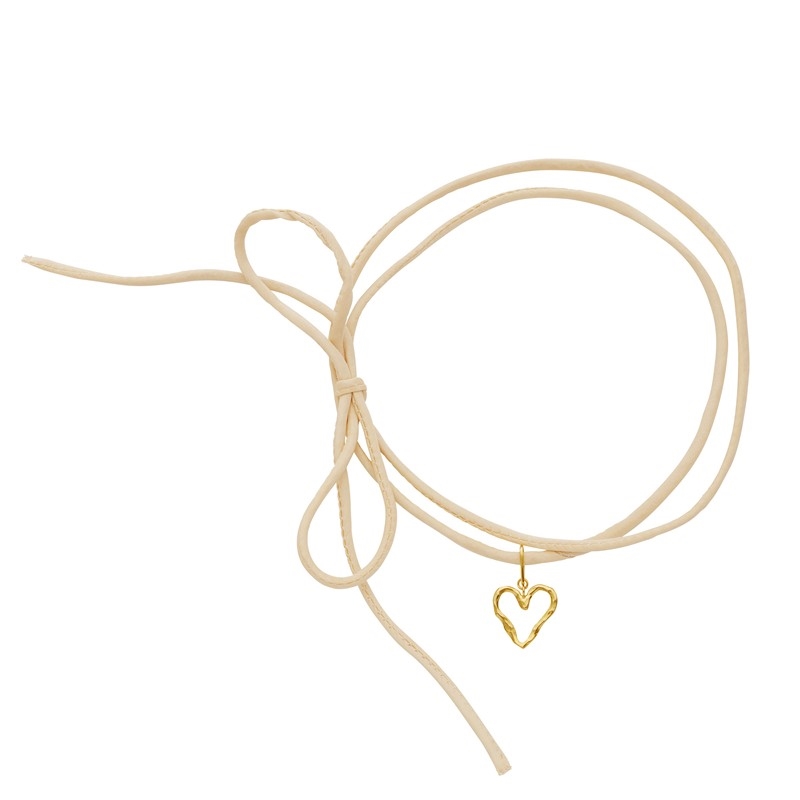Maanesten Misa Choker i forgyldt sølv 2738A 2
