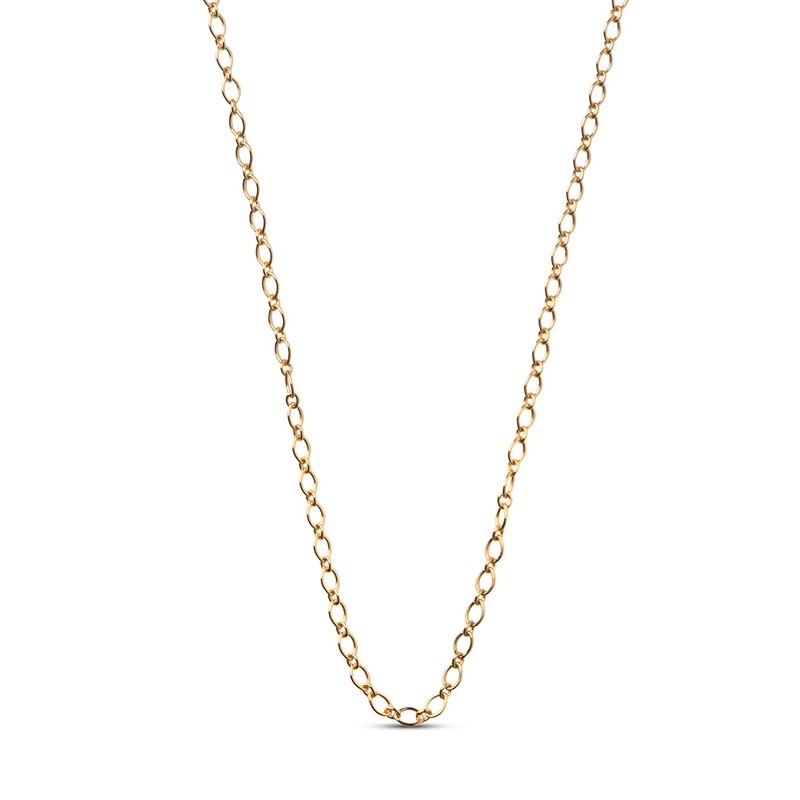 Enamel Simple Charm halskæde i forgyldt sølv - N135G