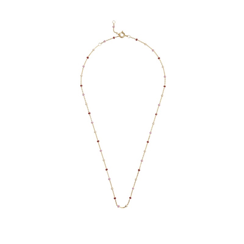 Enamel Lola Rosie halskæde i forgyldt N55G-rosie
