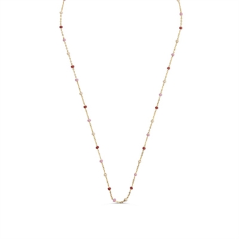 Enamel Lola Rosie halskæde i forgyldt N55G-rosie