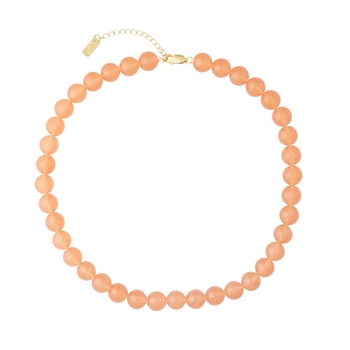 Den store Candy Coral Papaya halskæde fra House of Vincent