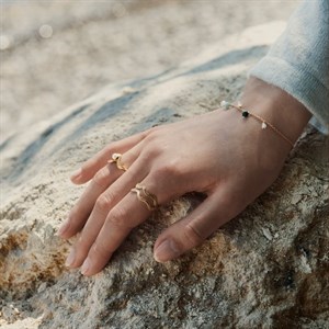 Double Wave ring i forgyldt | Pernille Corydon r-456-gp