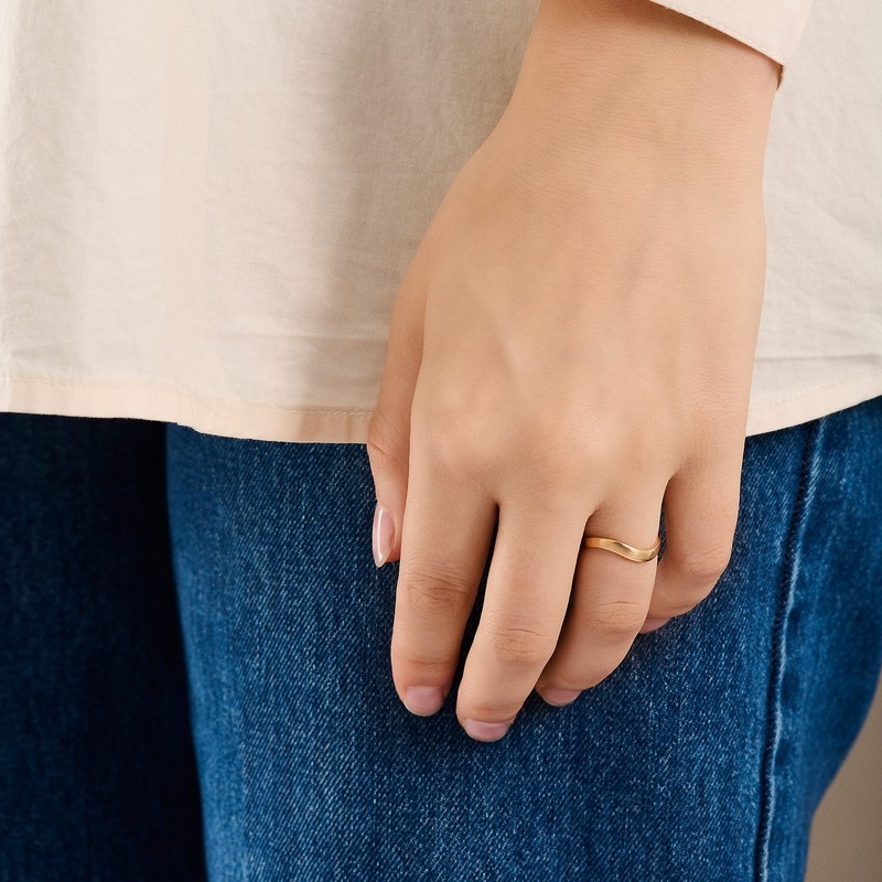 Escape ring i forgyldt sølv fra Pernille Corydon 2