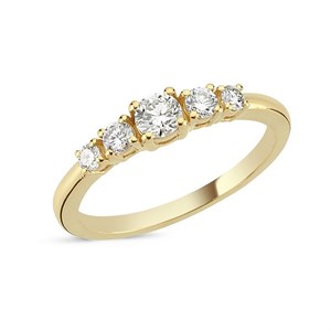 Nova diamantring i 14kt guld 0,45ct | R1101 045