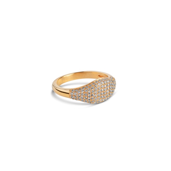 Sparkling Mary ring i forgyldt af Enamel Cph R72G-clear