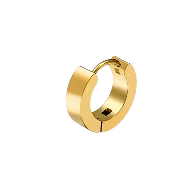 Rico\'s - Bred hoop i forgyldt stål RC003G