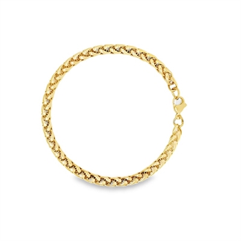 Hvede armbånd i forgyldt stål i 5 mm fra Rico's